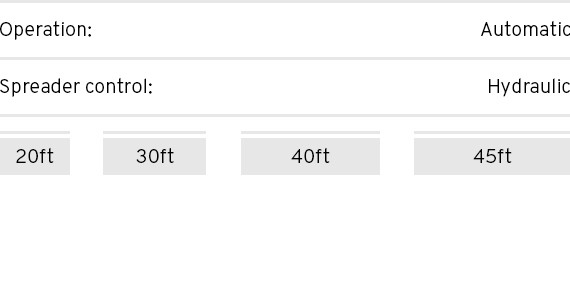Specs Straddle Carrier Spreader - Single Lift Specs Straddle Carrier Spreader - Single Lift