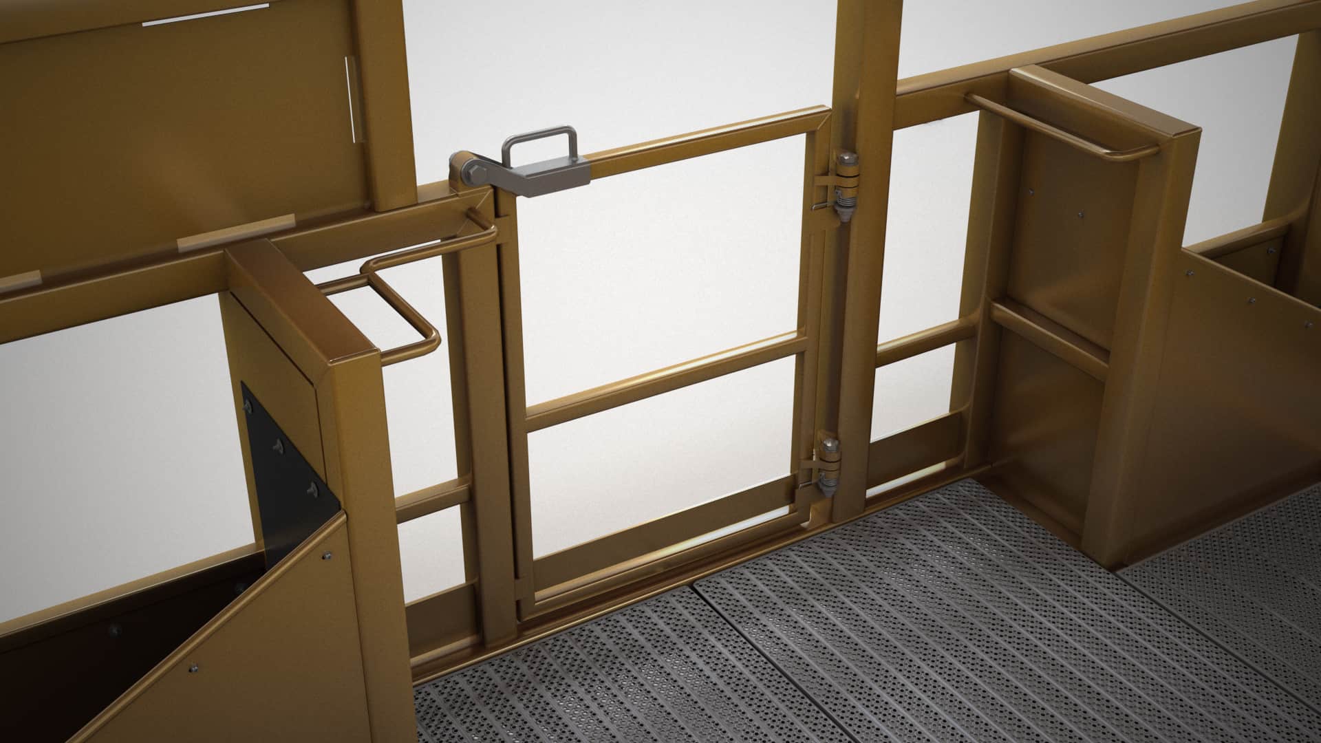 Safety Cage Automatic Locking Doors Safety Cage Automatic Locking Doors