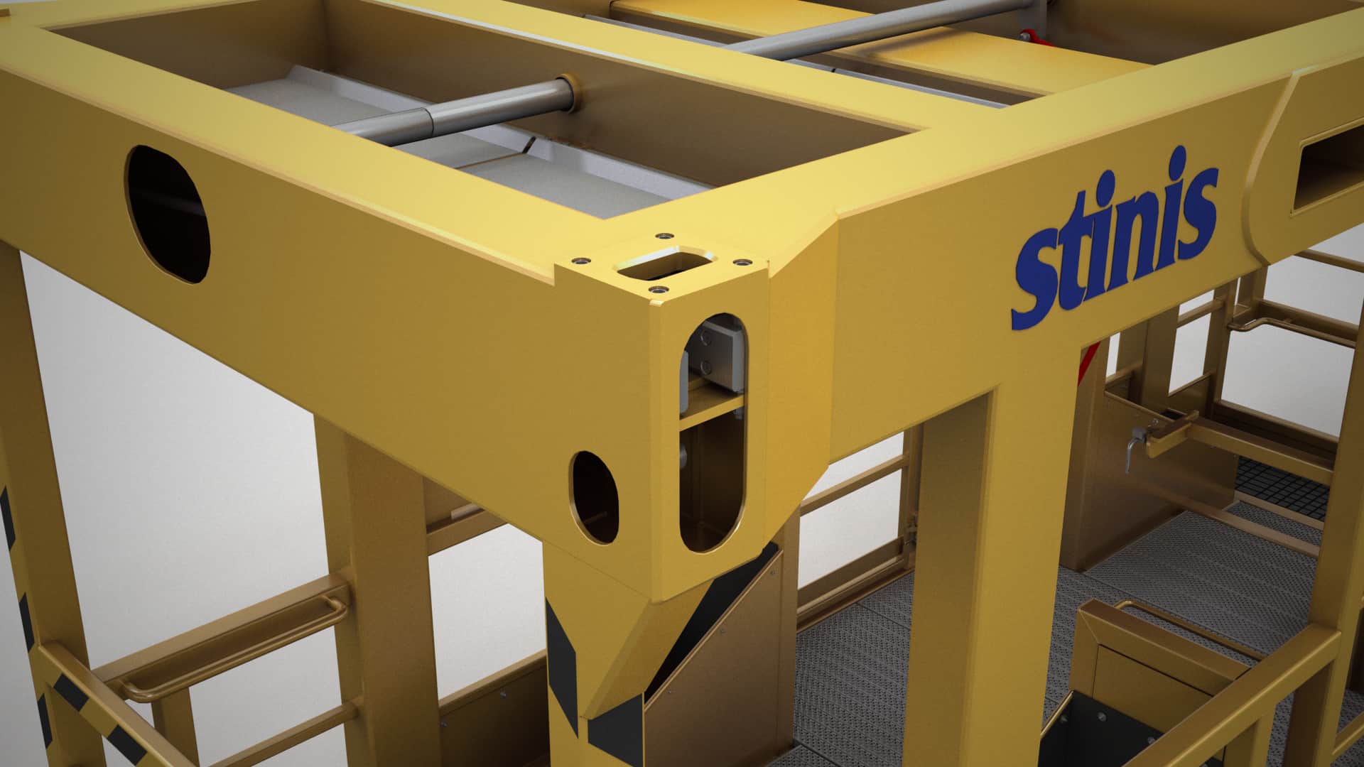 Safety Cage Stainless Easy Spreader Connection Safety Cage Stainless Easy Spreader Connection